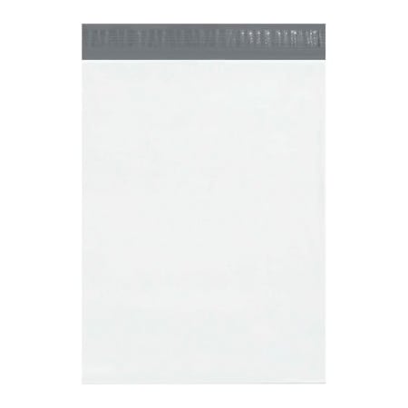 Box Packaging Expansion Poly Mailers, 15"W x 20"L x 4"D, 2.5 Mil, White, 100/Pack EPM15204